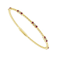 Diamond Bangle 0.16 ct tw 14k White Gold-FSBG5395RU3S8W