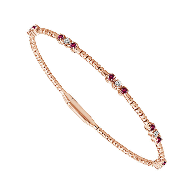 Diamond Bangle 0.16 ct tw 14k White Gold-FSBG5395RU3S8W