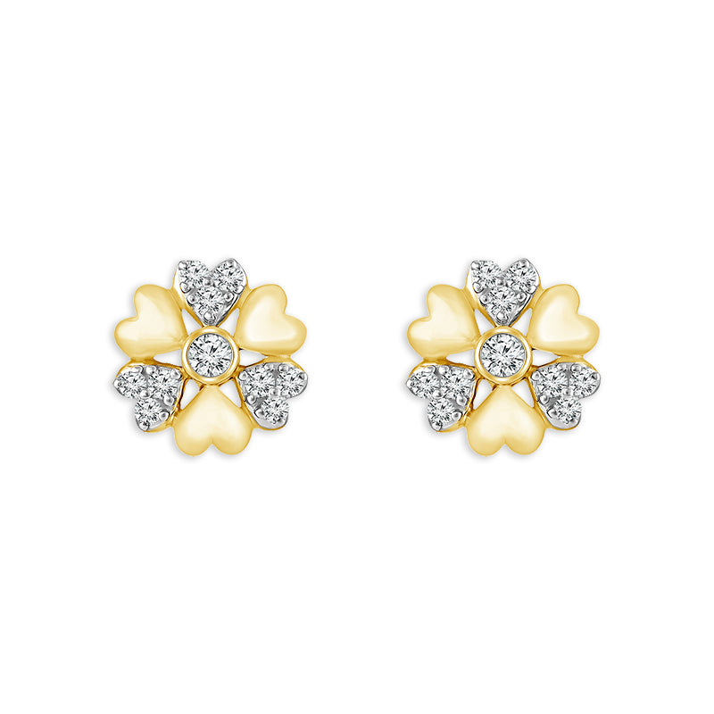 Diamond Fashion Earrings 0.25 ct tw 10k Yellow Gold-FSE4225A78Y0