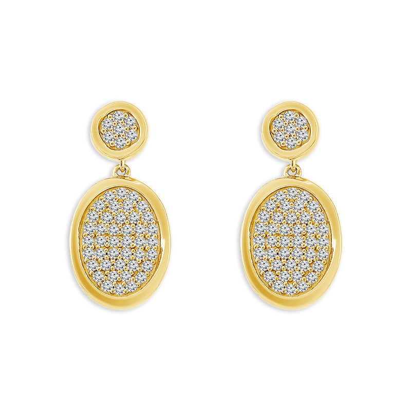 Diamond Fashion Earrings 0.33 ct tw 10k Yellow Gold-FSE4255A78Y0