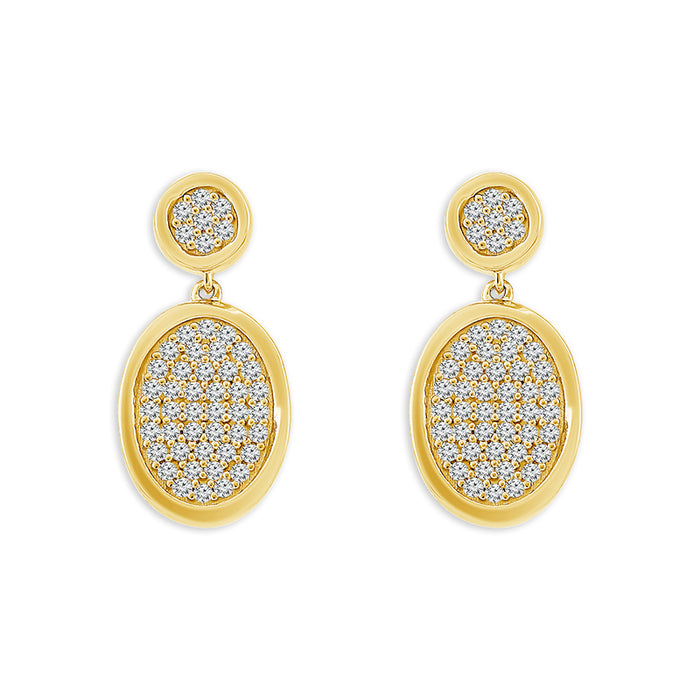 Diamond Fashion Earrings 0.33 ct tw 10k Yellow Gold-FSE4255A78Y0