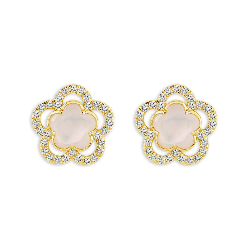 Diamond Fashion Earrings 0.25 ct tw 14k Yellow Gold-FSE5012PLS8Y