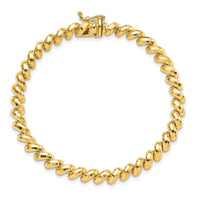 14k Faceted San Marco Bracelet-FSM8-7