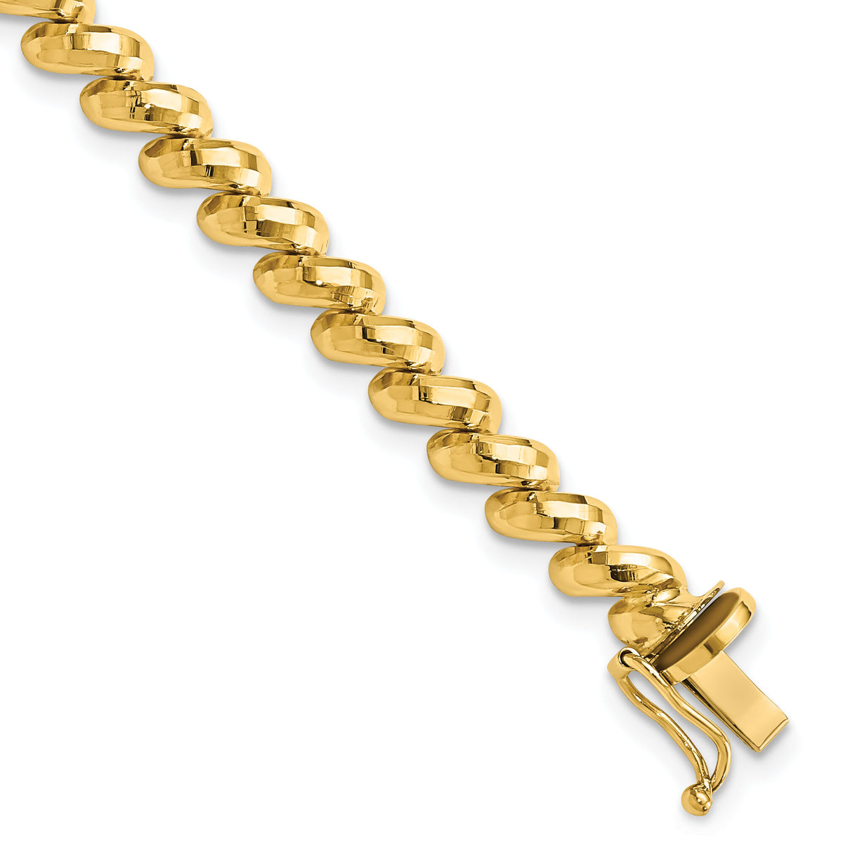 14k Faceted San Marco Bracelet-FSM8-7