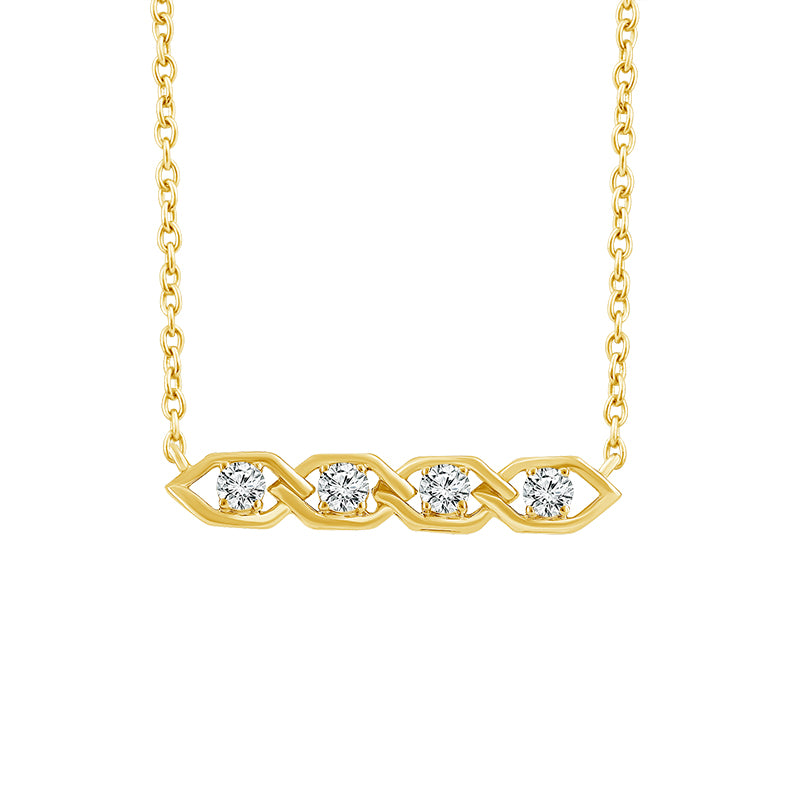 Diamond Fashion Pendant 0.25 ct tw 10k Yellow Gold-FSP4205A78Y0