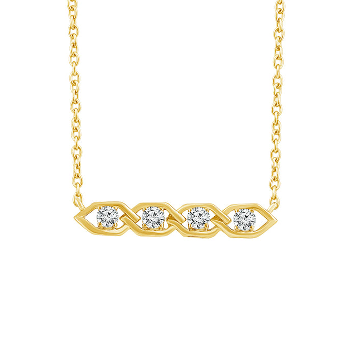 Diamond Fashion Pendant 0.25 ct tw 10k Yellow Gold-FSP4205A78Y0