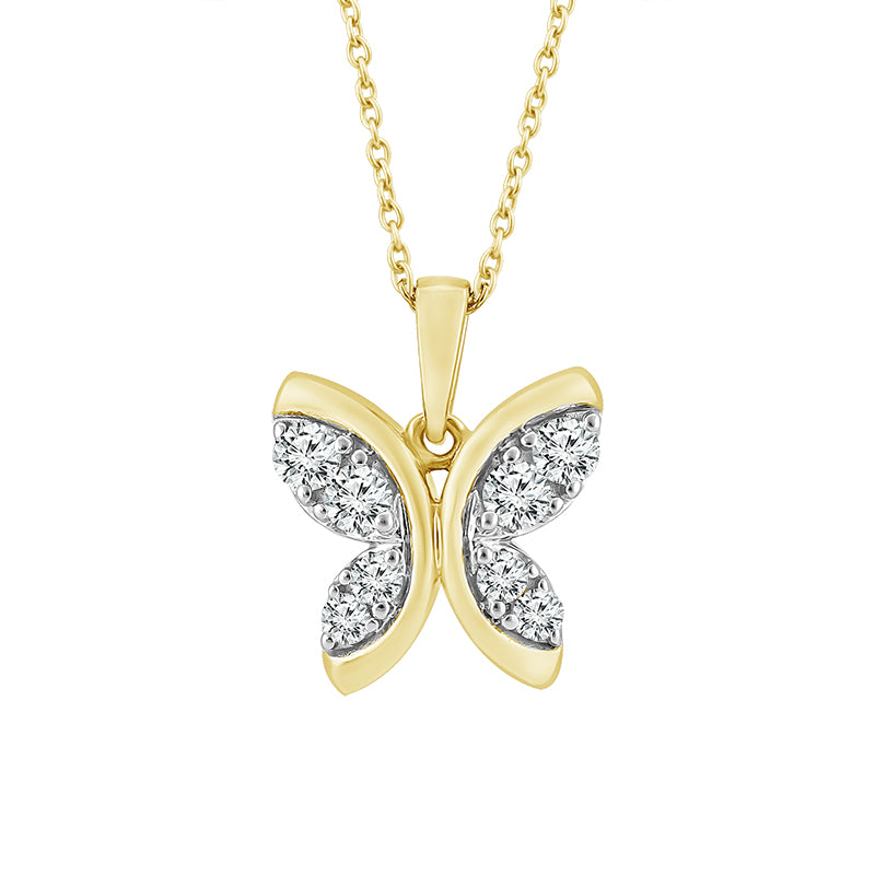 Diamond Fashion Pendant 0.30 ct tw 10k Yellow Gold-FSP4212A78Y0