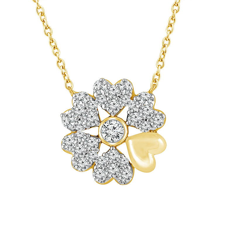 Diamond Fashion Pendant 0.33 ct tw 10k Yellow Gold-FSP4217A78Y0