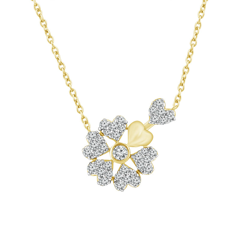 Diamond Fashion Pendant 0.25 ct tw 10k Yellow Gold-FSP4219A78Y0