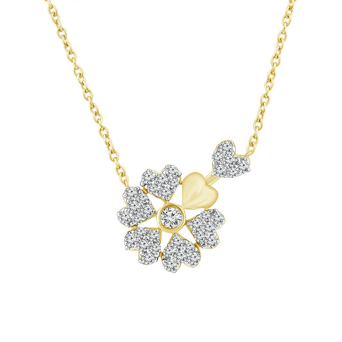 Diamond Fashion Pendant 0.25 ct tw 10k Yellow Gold-FSP4219A78Y0