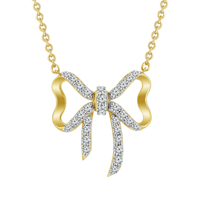 Diamond Fashion Pendant 0.20 ct tw 10k Yellow Gold-FSP4226A78Y0