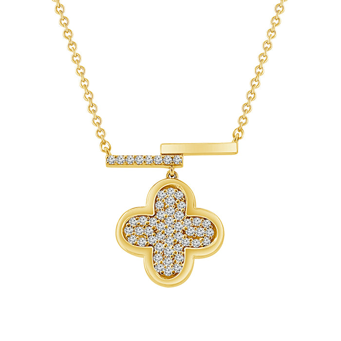 Diamond Fashion Pendant 0.17 ct tw 10k Yellow Gold-FSP4239A78Y0