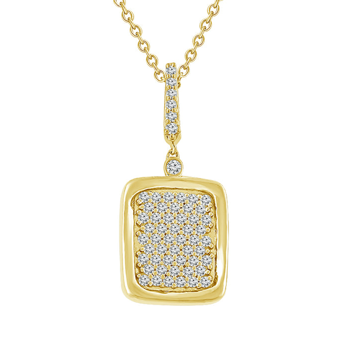 Diamond Fashion Pendant 0.20 ct tw 10k Yellow Gold-FSP4240A78Y0