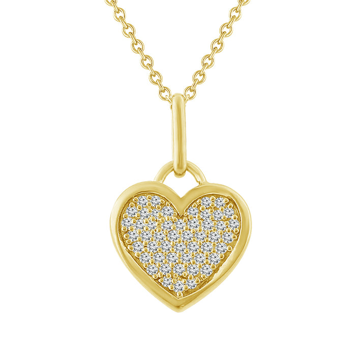 Diamond Fashion Pendant 0.17 ct tw 10k Yellow Gold-FSP4242A78Y0