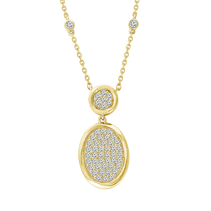 Diamond Fashion Pendant 0.33 ct tw 10k Yellow Gold-FSP4243A78Y0