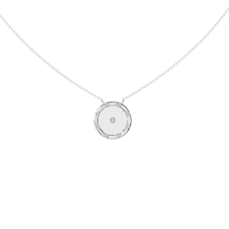 Diamond Fashion Pendant 0.14 ct tw 14k White Gold-FSP5002GLS8W