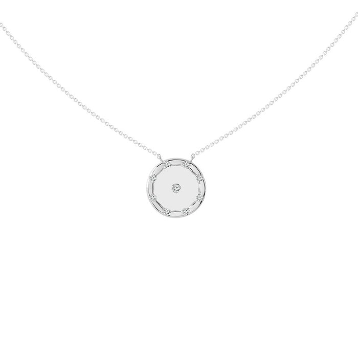 Diamond Fashion Pendant 0.14 ct tw 14k White Gold-FSP5002GLS8W
