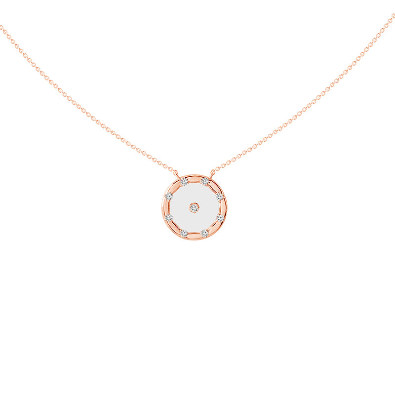 Diamond Fashion Pendant 0.14 ct tw 14k Rose Gold-FSP5002PLS8P