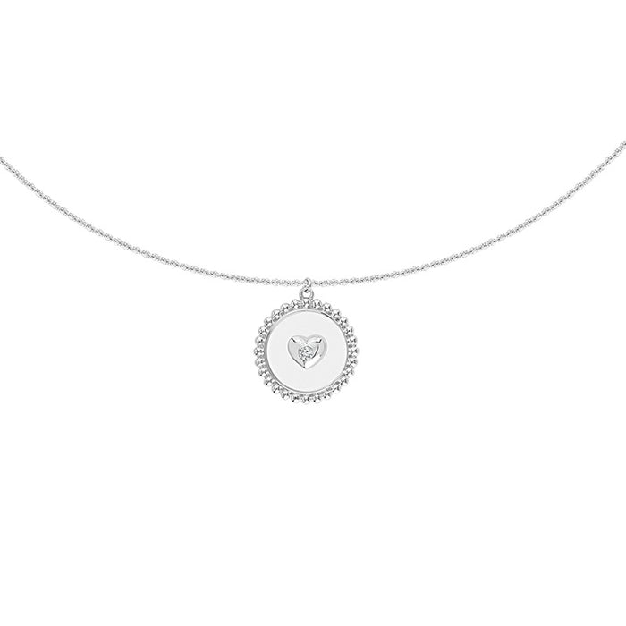 Diamond Fashion Pendant 0.025 ct tw 14k White Gold-FSP5004GLS8W