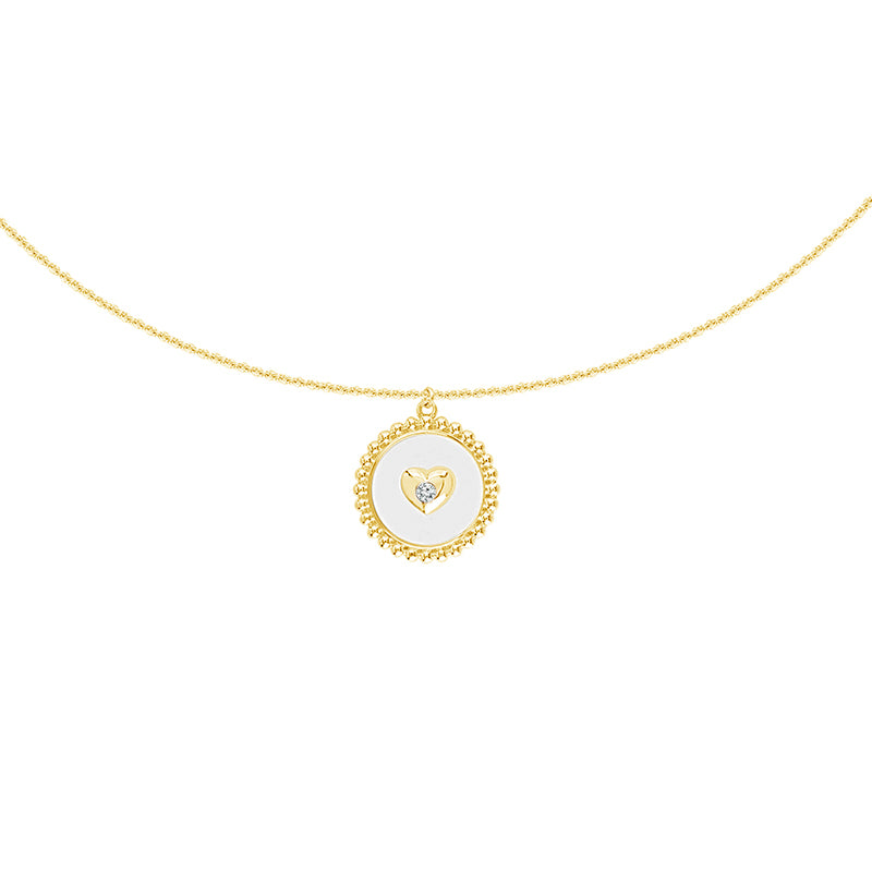 Diamond Fashion Pendant 0.025 ct tw 14k Yellow Gold-FSP5004PLS8Y