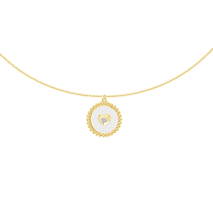 Diamond Fashion Pendant 0.025 ct tw 14k Yellow Gold-FSP5004PLS8Y