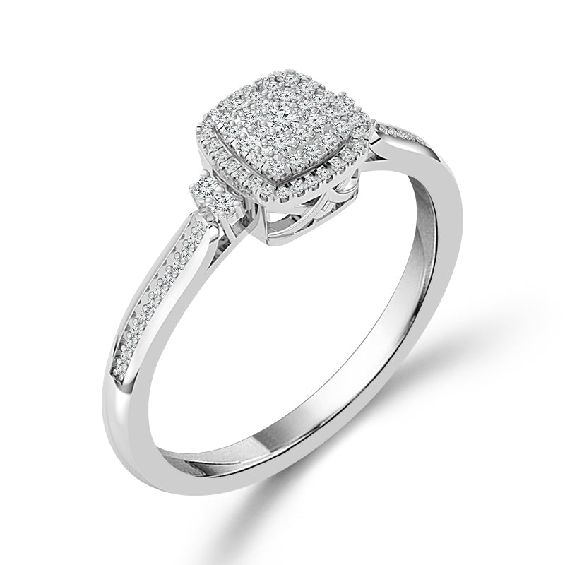 Diamond Fashion Ring 0.2 ct tw Silver-FSR0061A78SCSLS