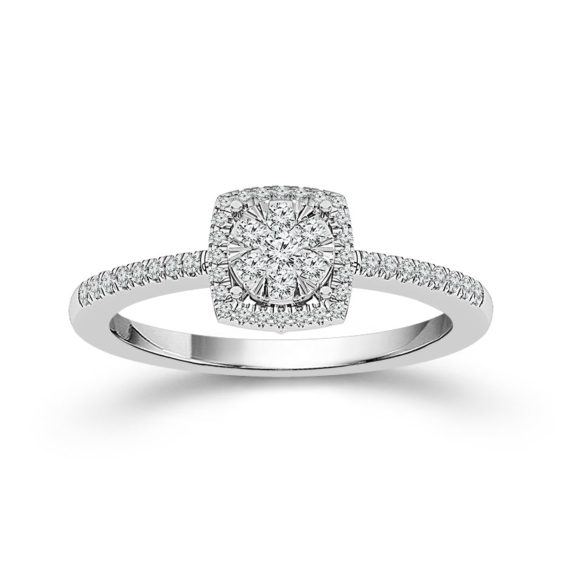 Diamond Engagement Ring 0.25 ct tw 10k White Gold-FSR0067A78W0