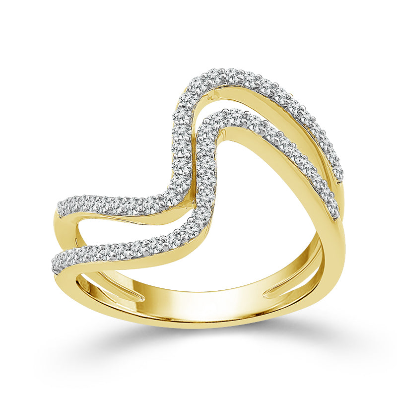 Diamond Fashion Ring 0.33 ct tw 10k Yellow Gold-FSR4219A78Y0