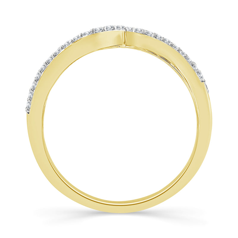 Diamond Fashion Ring 0.33 ct tw 10k Yellow Gold-FSR4219A78Y0