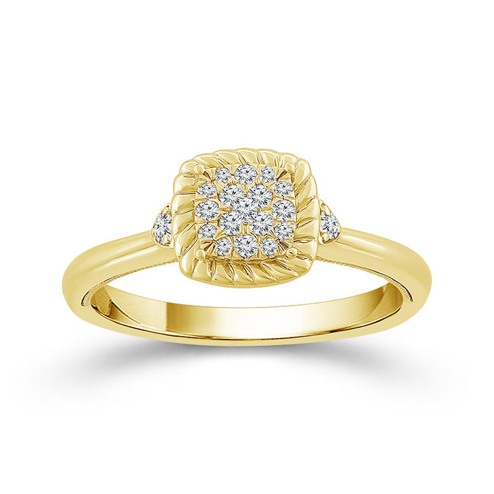 Diamond Engagement Ring 0.17 ct tw 10k Yellow Gold-FSR4226A78Y0