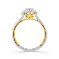 Diamond Engagement Ring 0.20 ct tw 10k White Gold+10k Yellow Gold-FSR4227A78WY0
