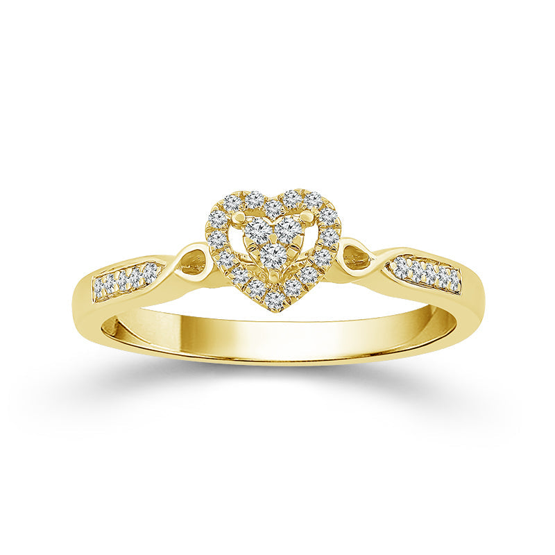 Diamond Engagement Ring 0.10 ct tw 10k Yellow Gold-FSR4228A78Y0