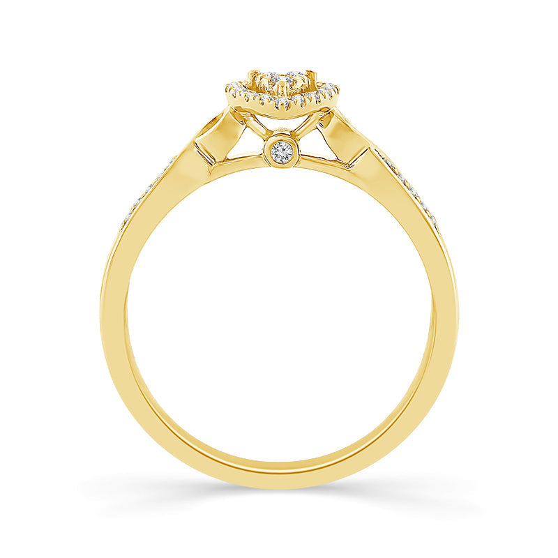 Diamond Engagement Ring 0.10 ct tw 10k Yellow Gold-FSR4228A78Y0