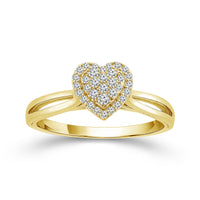 Diamond Engagement Ring 0.17 ct tw 10k Yellow Gold-FSR4229A78Y0