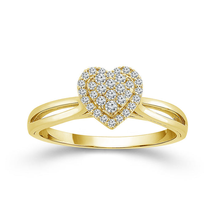 Diamond Engagement Ring 0.17 ct tw 10k Yellow Gold-FSR4229A78Y0