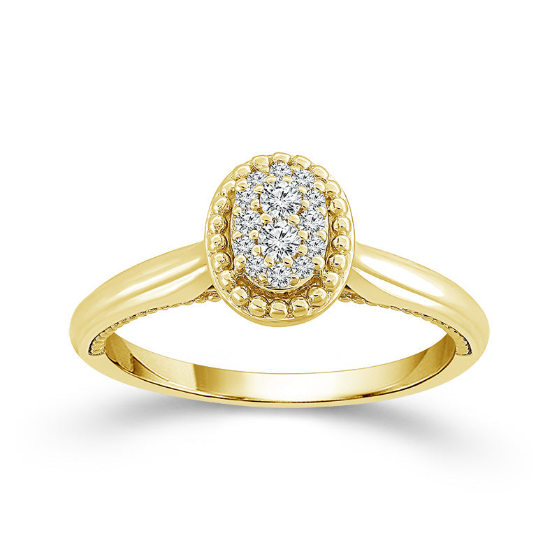 Diamond Engagement Ring 0.13 ct tw 10k Yellow Gold-FSR4231A78Y0