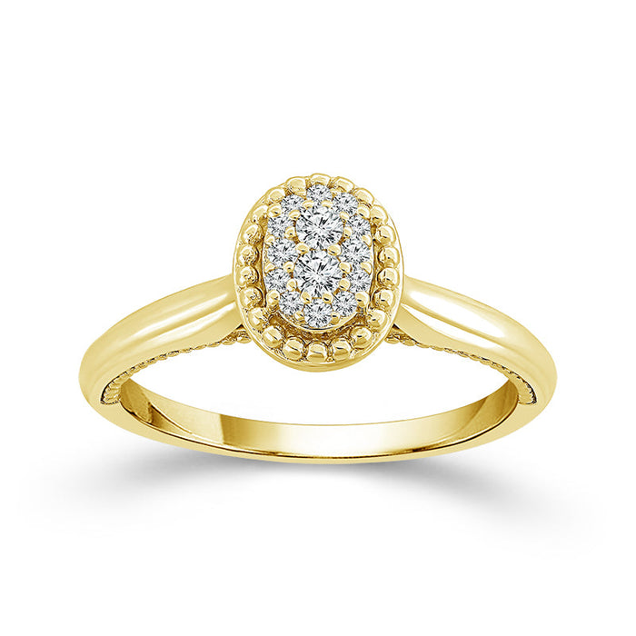 Diamond Engagement Ring 0.13 ct tw 10k Yellow Gold-FSR4231A78Y0