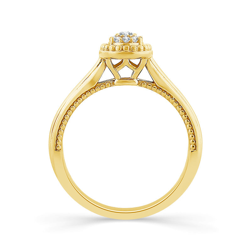 Diamond Engagement Ring 0.13 ct tw 10k Yellow Gold-FSR4231A78Y0