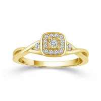 Diamond Engagement Ring 0.10 ct tw 10k Yellow Gold-FSR4232A78Y0