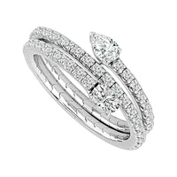 Diamond Engagement Ring 0.50 ct tw 14k White Gold-FSR5010K6W-6C