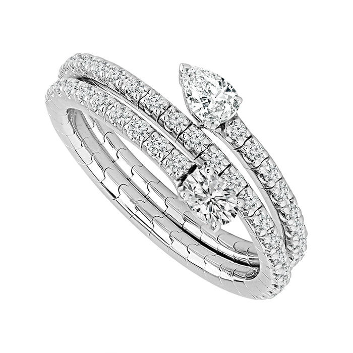 Diamond Engagement Ring 0.50 ct tw 14k White Gold-FSR5010K6W-6C