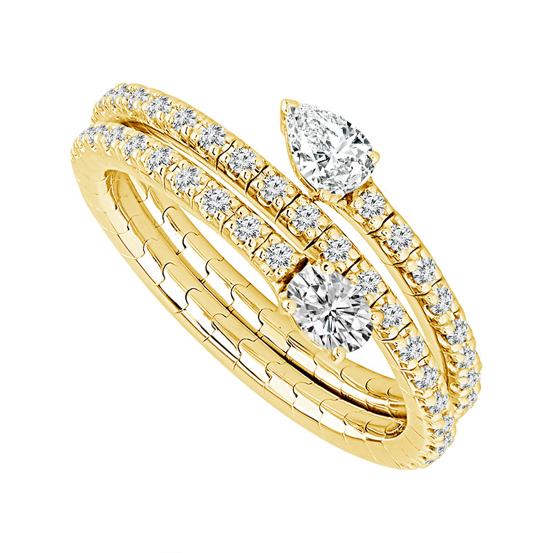 Diamond Engagement Ring 0.50 ct tw 14k White Gold-FSR5010K6W-6C