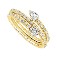 Diamond Engagement Ring 0.50 ct tw 14k White Gold-FSR5010K6W-6C