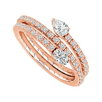 Diamond Engagement Ring 0.50 ct tw 14k White Gold-FSR5010K6W-6C