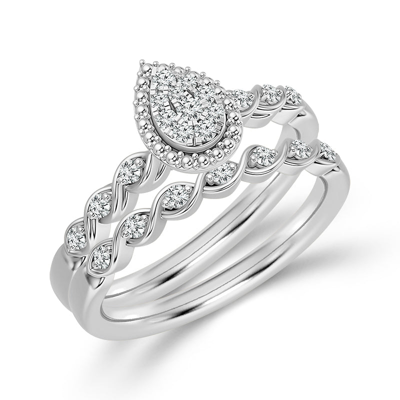Diamond BrIdal Set 0.13 ct tw 10k Yellow Gold-FSRB4200A78Y0
