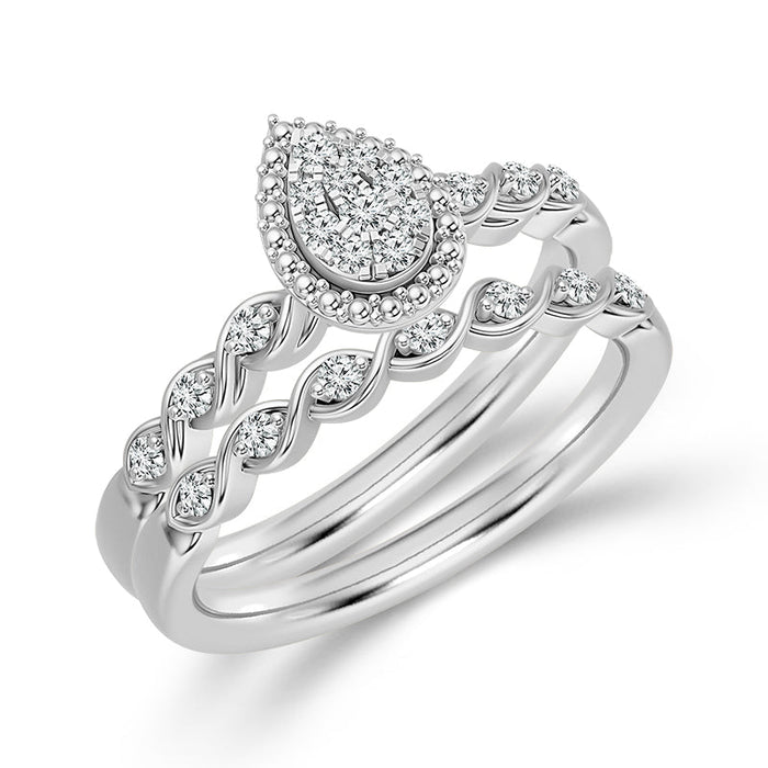 Diamond BrIdal Set 0.13 ct tw 10k Yellow Gold-FSRB4200A78Y0