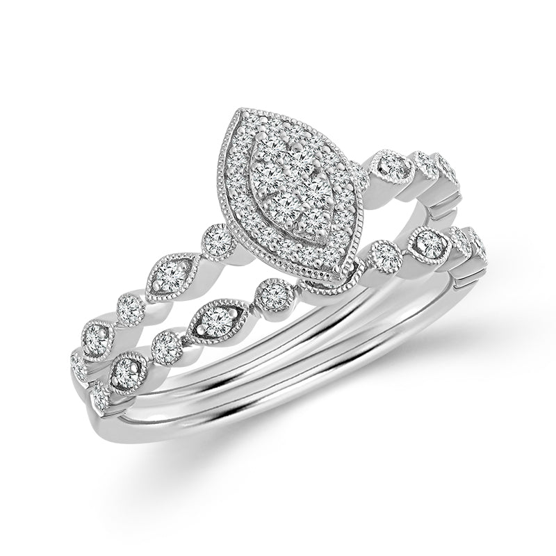 Diamond BrIdal Set 0.25 ct tw 10k Yellow Gold-FSRB4201A78Y0