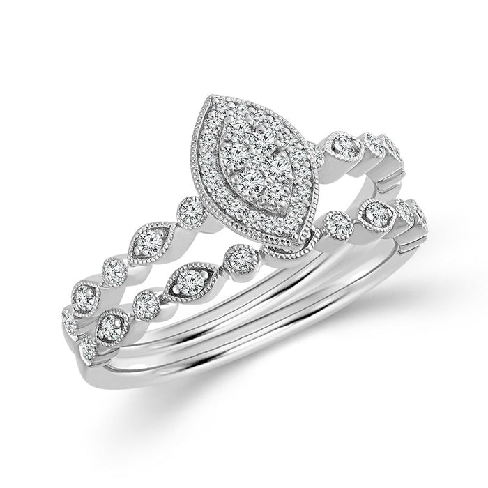 Diamond BrIdal Set 0.25 ct tw 10k Yellow Gold-FSRB4201A78Y0