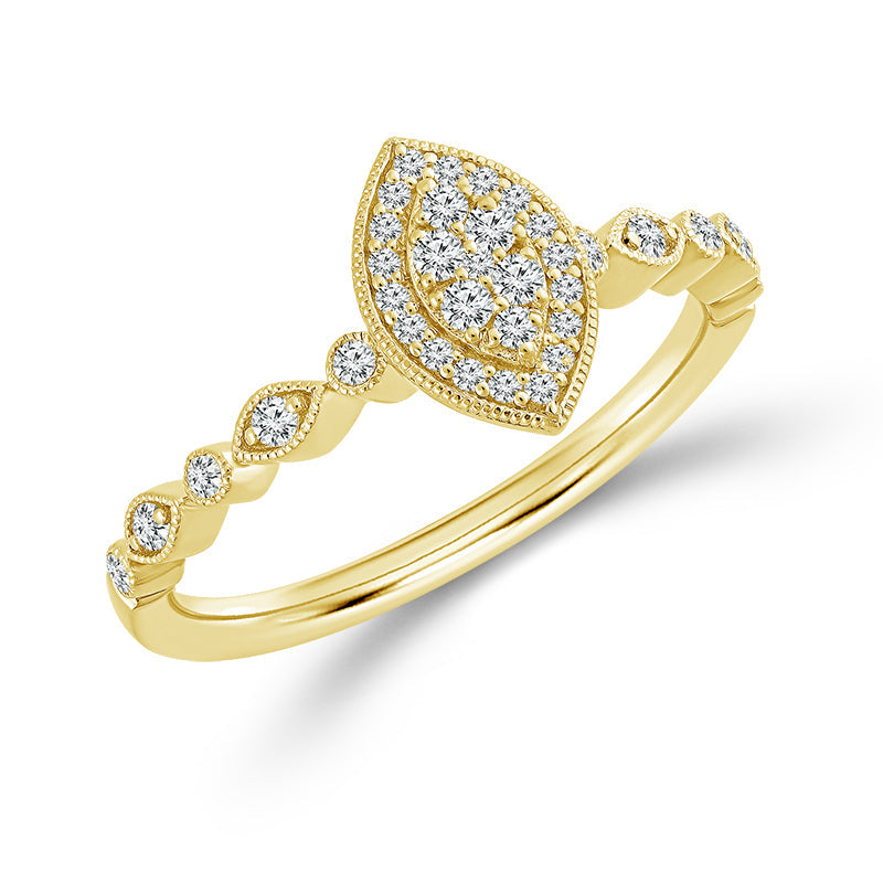 Diamond BrIdal Set 0.25 ct tw 10k Yellow Gold-FSRB4201A78Y0