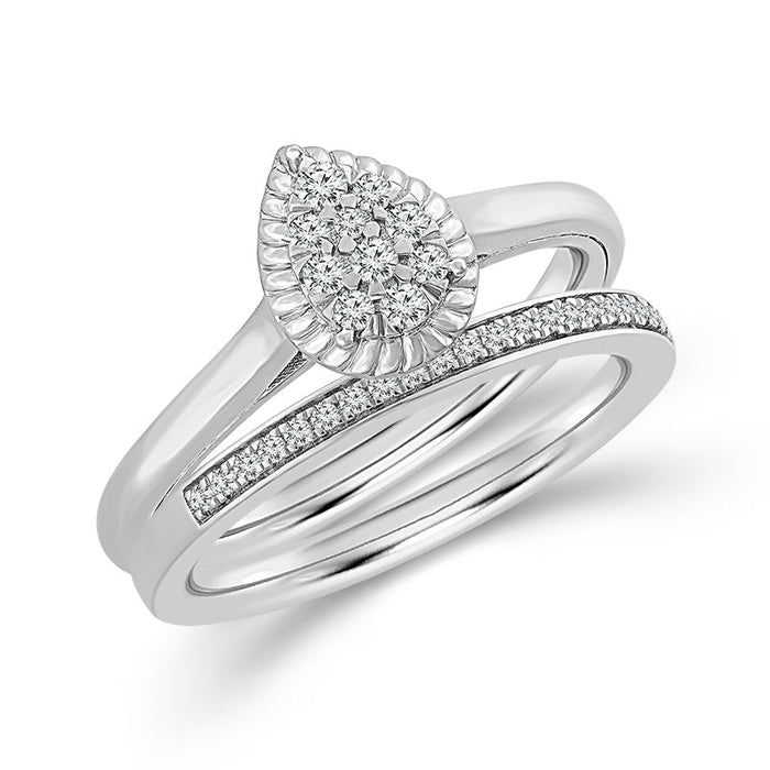 Diamond BrIdal Set 0.20 ct tw 10k Yellow Gold-FSRB4202A78Y0